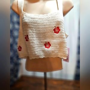 Wild fable knit crop top tank